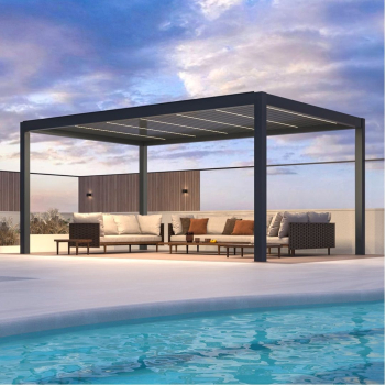 SkyMax Pergola Ultra Aluminium LED 4x6m motorisiert